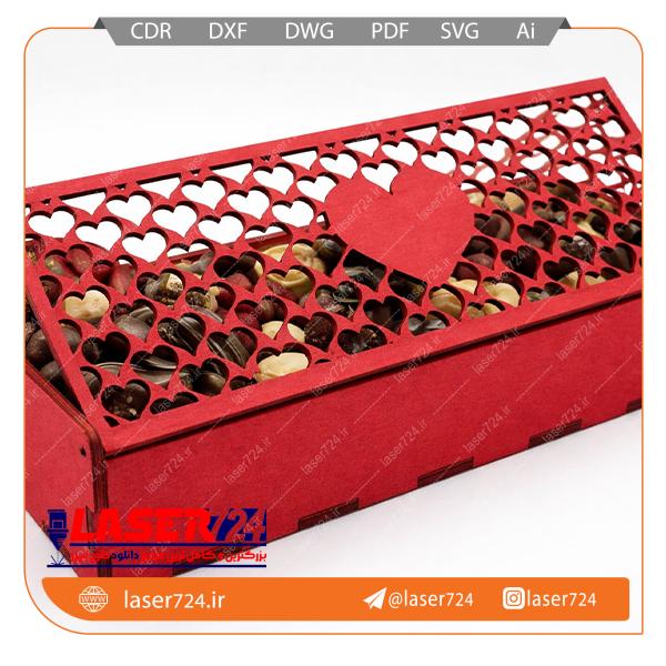 تصویر طرح جعبه مستطیل قلبی #1